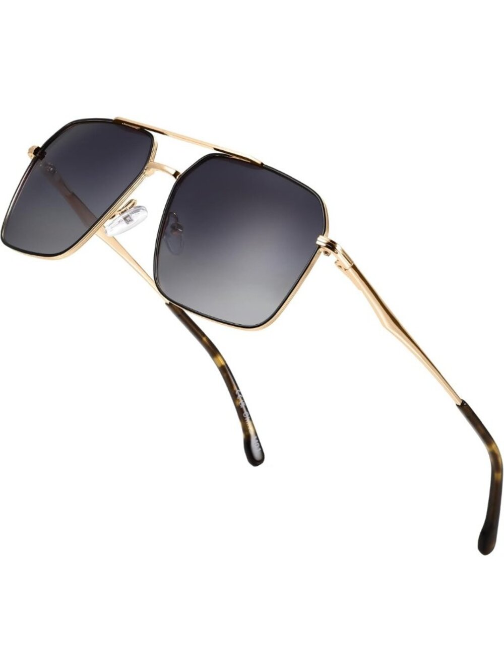Trendy Polarized Aviator Sunglasses for Men - UV400 Anti-Glare Shades for